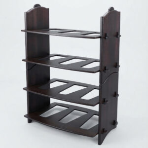 Porta bottiglie impilabile in legno (kit di 2 pezzi)