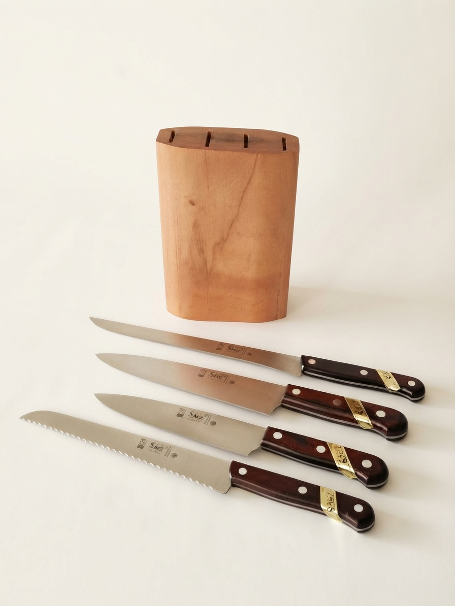 ceppo legno coltelli