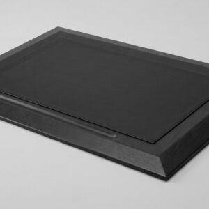 Sottomano in legno con cuoio